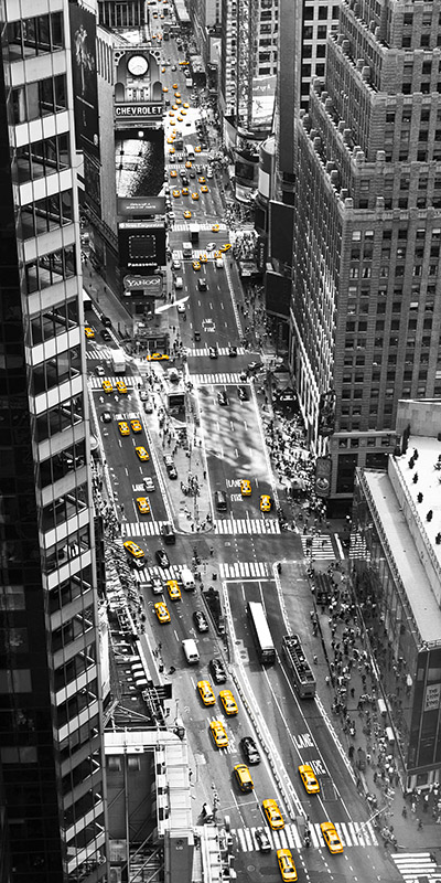 Michel Setboun, Yellow taxi in Times Square, NYC