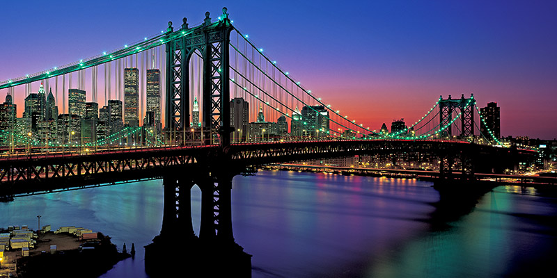 Richard Berenholtz, Manhattan Bridge and Skyline