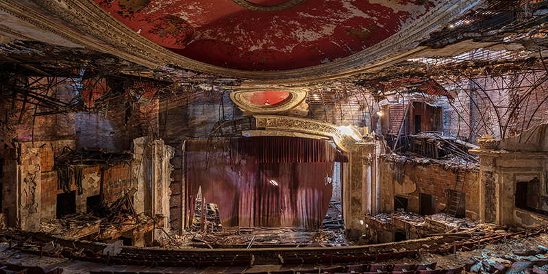Richard Berenholtz, Abandoned Theatre, New Jersey (detail I)