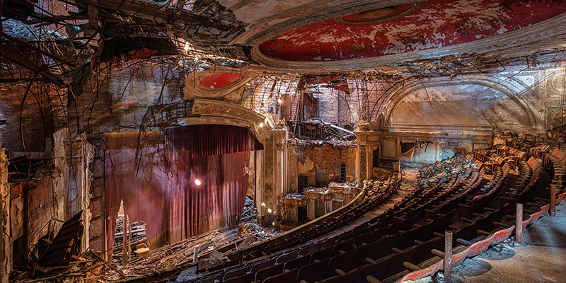 Richard Berenholtz, Abandoned Theatre, New Jersey (detail II)