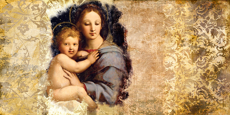 Simon Roux, Madonna del Candelabro (after Raffaello)