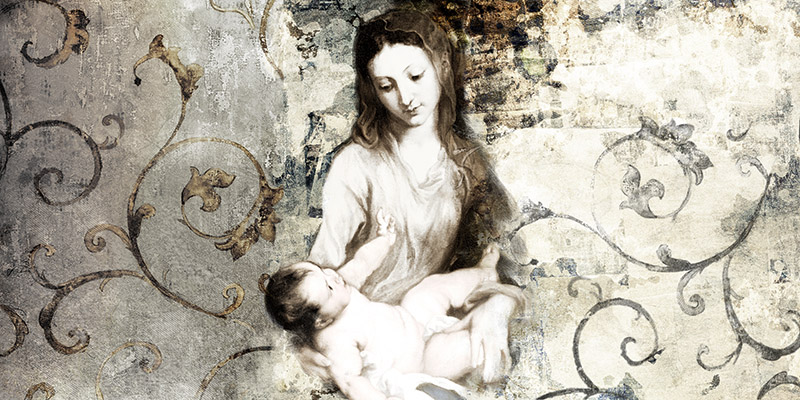 Simon Roux, Madonna and Child (after Van Dyck)