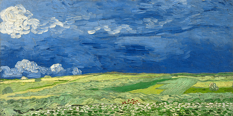 Vincent van Gogh, Wheatfield under thunderclouds