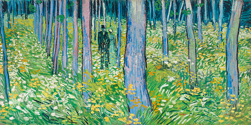 Vincent van Gogh, Undergrowth with two figures