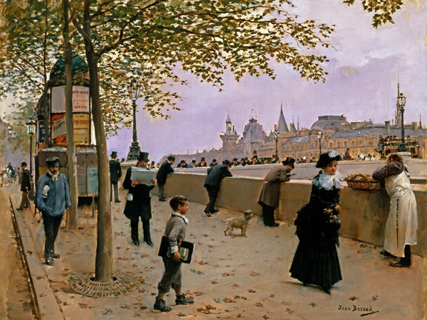 Jean Beraud, On the Banks of the River Seine