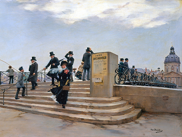 Jean Beraud, On the Pont des Arts, Paris (detail)