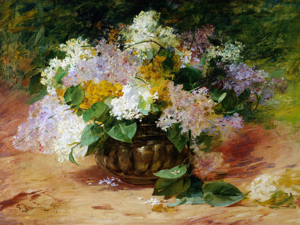 Georges Jeannin, A Still Life of Lilacs