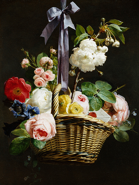 Antoine Berjon, A Romantic Basket of Flowers