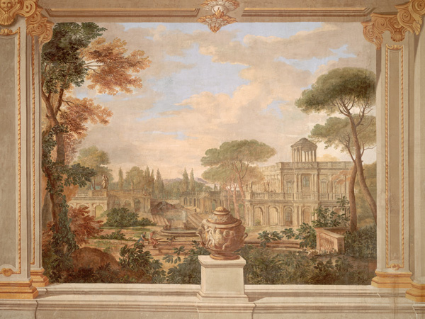 Anonymous, Fresco of Rome landscape
