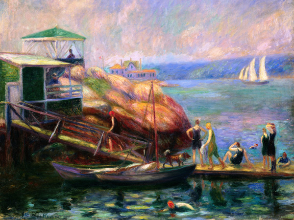 William James Glackens, Swimming in the Bay