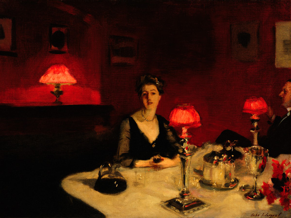 John Singer Sargent, A Dinner Table at Night