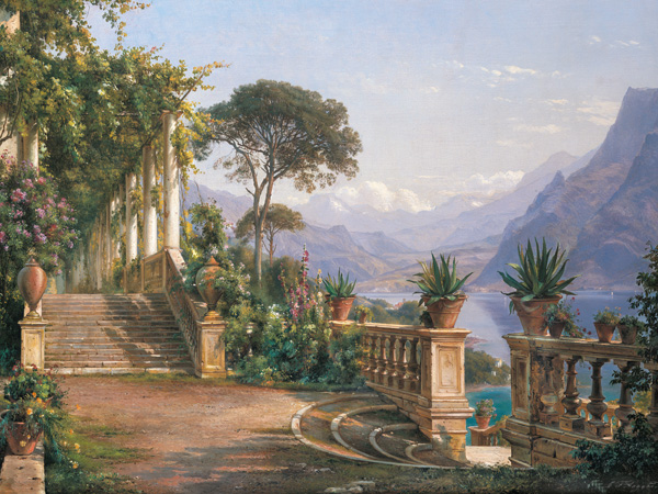 Carl Frederic Aagaard, Lodge on Lake Como