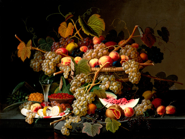 Severin Roesen, Still Life with Fruit