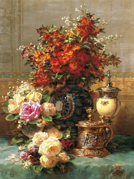 Jean-Baptiste Robie, Composition with Peonies