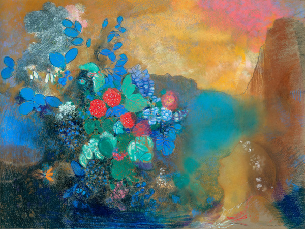 Odilon Redon, Ophelia among the flowers