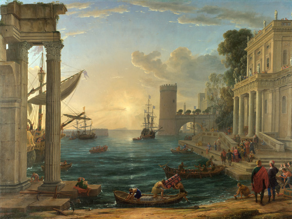 Claude Gellée, Seaport with the embarkation of the Queen of Sheba