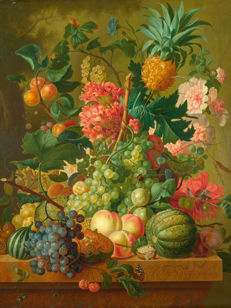 Paulus Theodorus van Brussel, Fruit and Flowers