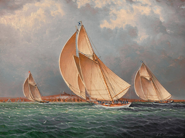 James E. Buttersworth, Yachting in Boston Harbor