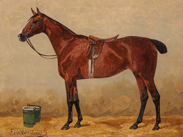 Emil Volkers, Bay in a stable