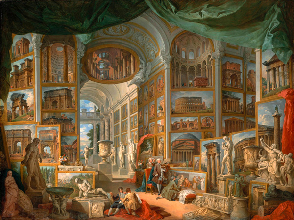 Giovanni Paolo Panini, Galleria con vedute di Roma antica