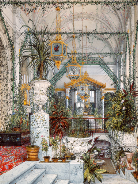 Konstantin Andreyevich Ukhtomsky, Interiors of the Winter Palace: the Winter Garden