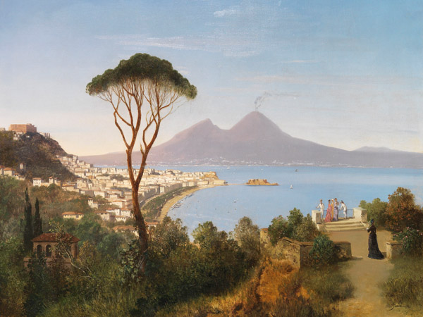 August Zimmermann, Blick vom Posillipo