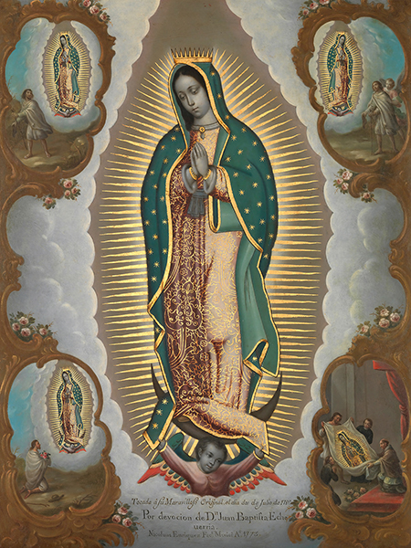 Nicolás Enríquez, The Virgin of Guadalupe with the Four Apparitions
