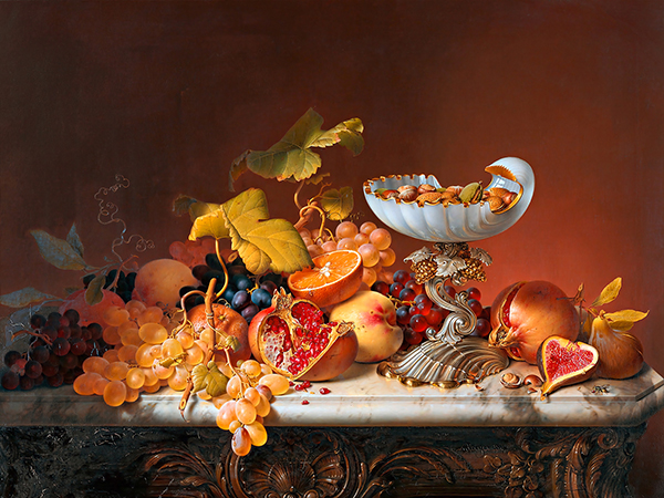 Johann Wilhelm Preyer, Natura morta con frutta