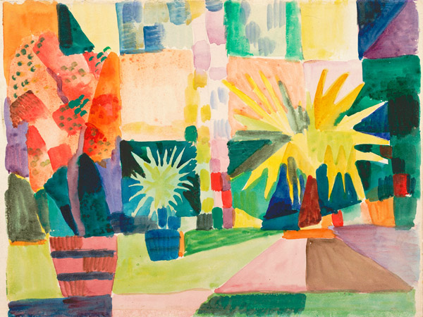 August Macke, Garden on Lake Thun