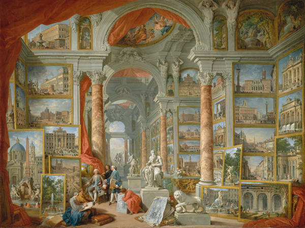 Giovanni Paolo Panini, Galleria con vedute di Roma antica