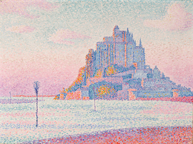 Paul Signac, Mont Saint-Michel, Setting Sun
