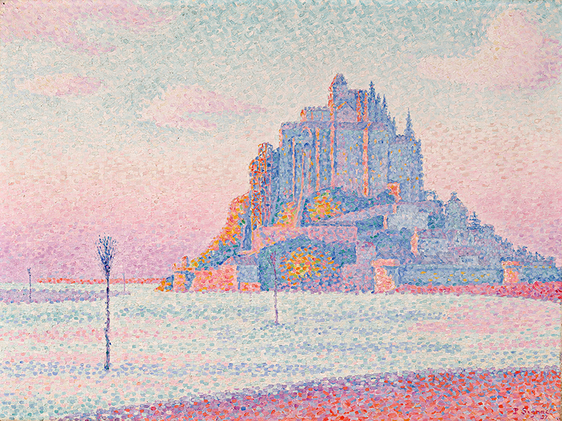 Paul Signac, Mont Saint-Michel, Setting Sun