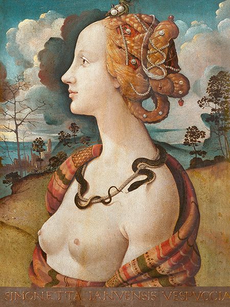 di Cosimo Piero, Ritratto di Simonetta Vespucci come Cleopatra