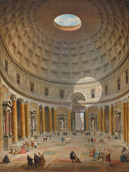 Giovanni Paolo Panini, Interior of the Pantheon, Rome