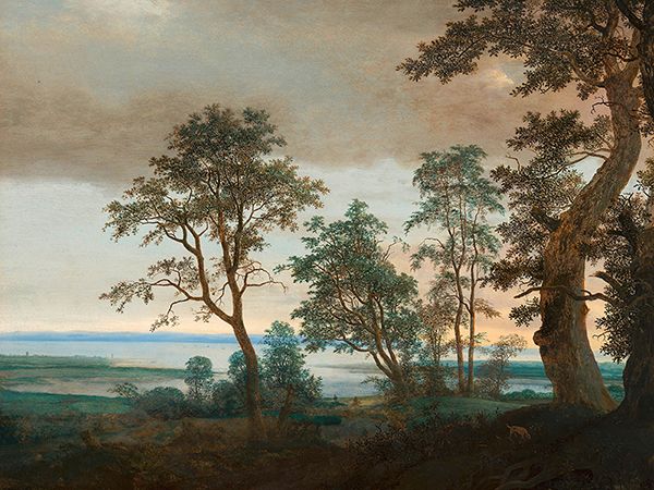 Cornelis Vroom, River Landscape, seen through the Trees, c. 1638