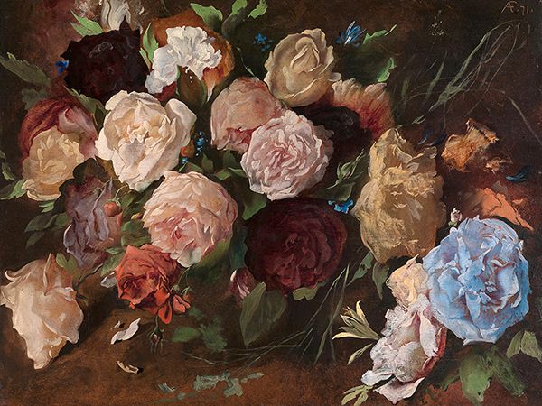 Anselm Feuerbach, Flower Study, 1871
