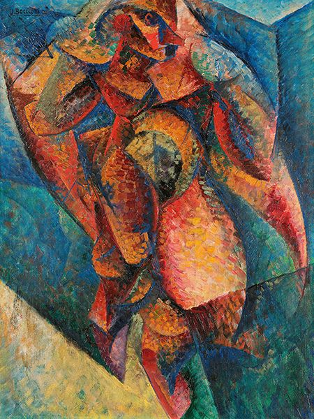 Umberto Boccioni, Corpo umano (dinamismo), 1913