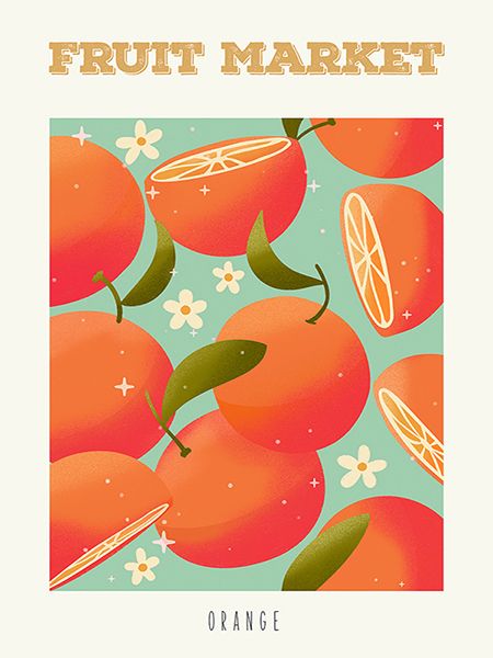 Atelier Deco, Fruit Market: Orange