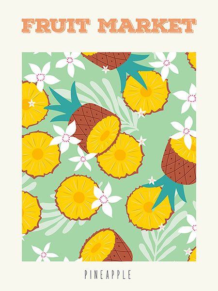 Atelier Deco, Fruit Market: Pineapple
