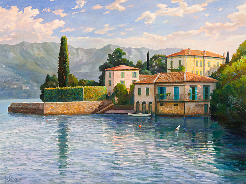 Adriano Galasso, Villa sul lago