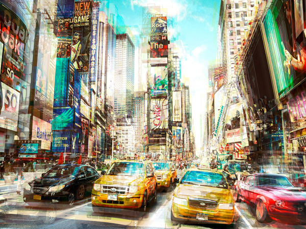 Peter Berry, Times Square Multiexposure I