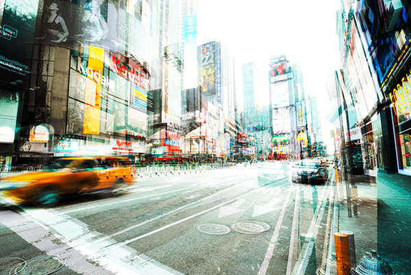 Peter Berry, Times Square Multiexposure II