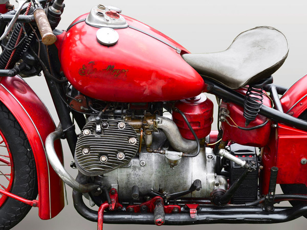 Gasoline Images, Vintage American motorbike (detail)