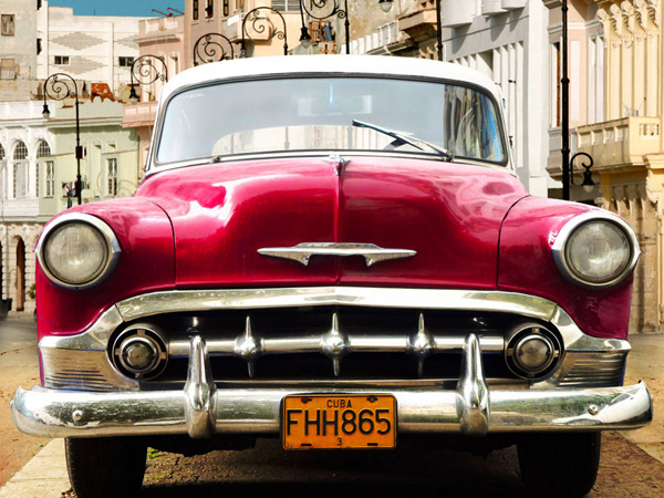 Gasoline Images, Classic American car in Habana, Cuba