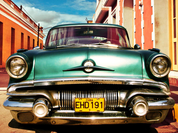 Gasoline Images, Vintage American car in Habana, Cuba