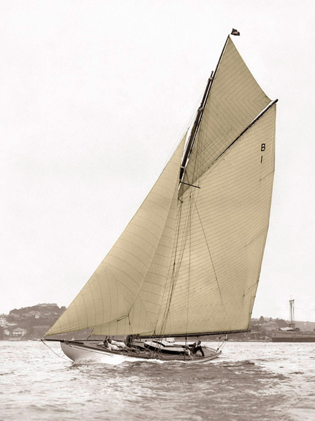 Anonymous, Victorian sloop on Sydney Harbour