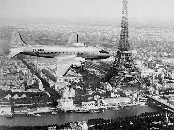 Anonymous, Airplane over Paris