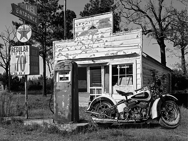 Gasoline Images, Abandoned gas station, New Mexico