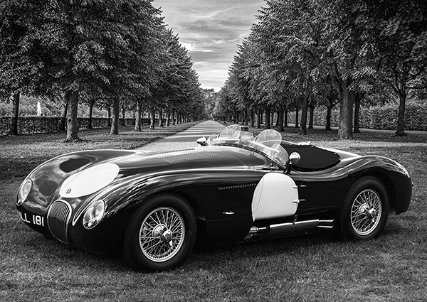 Gasoline Images, Vintage Roadster in a Park