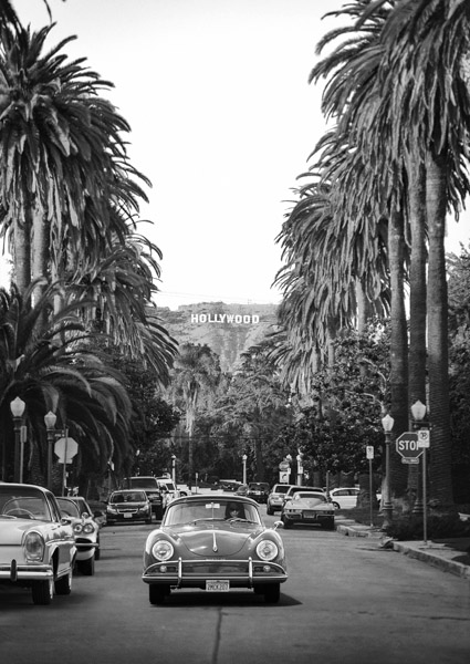 Gasoline Images, Boulevard in Hollywood (BW)